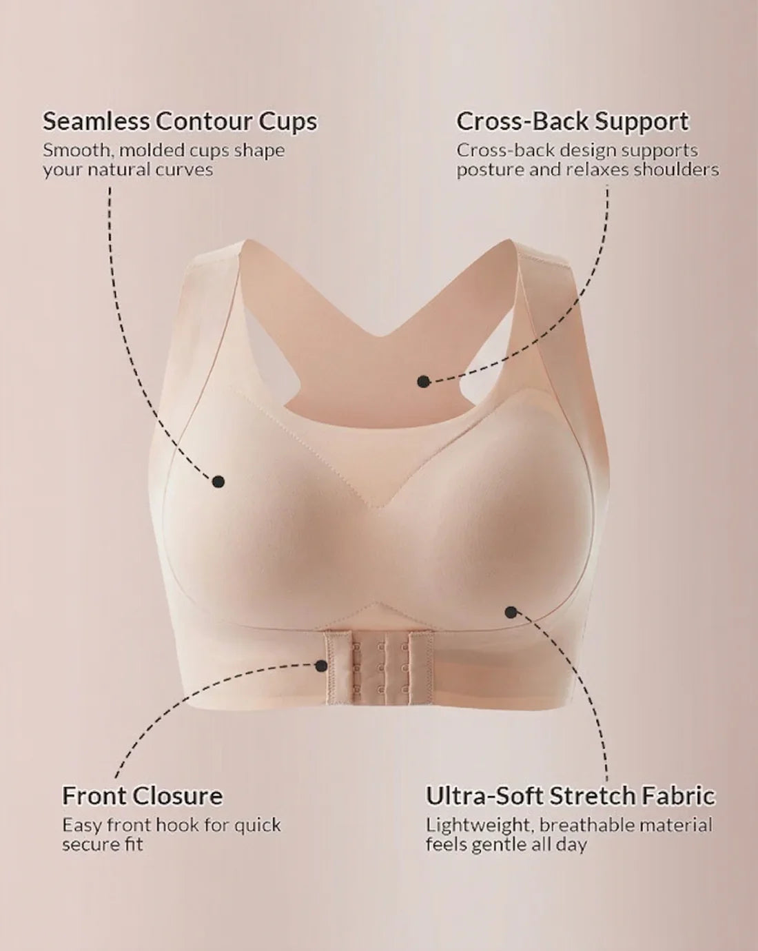 Cross-Back Posture Bra