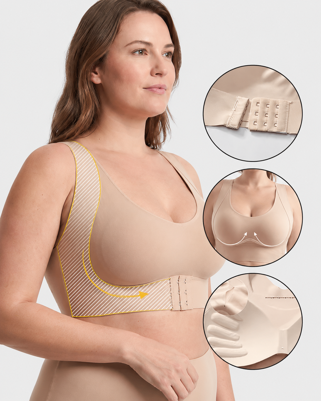 Cross-Back Posture Bra